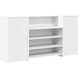 Vidaxl - Bureau de réception blanc 200x50x103,5 cm bois d'ingénierie
