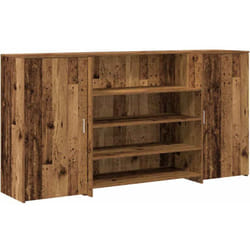 Vidaxl - Bureau de réception vieux bois 200x50x103,5cm bois d'ingénierie