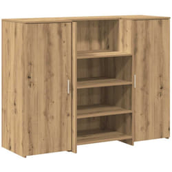 Vidaxl - Bureau réception chêne artisanal 135x50x103,5cm bois ingénierie