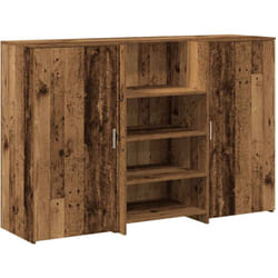 Vidaxl - Bureau de réception vieux bois 155x50x103,5cm bois d'ingénierie