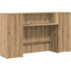 Vidaxl - Bureau réception chêne artisanal 180x50x103,5cm bois ingénierie