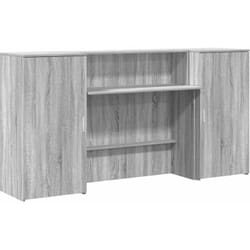Vidaxl - Bureau de réception sonoma gris 200x50x103,5 cm bois ingénierie
