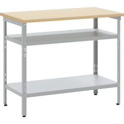 Vidaxl - Table de travail Gris 100 x 55 x 85 cm Acier et bois laminé