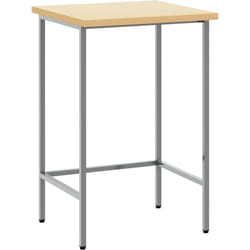 Table de travail grise 55x55x85 cm en acier et bois d'ingénierie Vidaxl