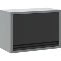 Vidaxl - Armoire à outils murale avec porte à levage à gaz - Noir - 50x25x35 cm