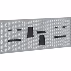 Ce set de panneaux perforés arrive avec trois panneaux pratiques pour garder tes outils en ordre. Parfaits pour les garages e ...