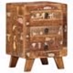 vidaXL Table de chevet 37x32x50 cm bois massif de récupération