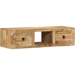 Vidaxl - Meuble tv mural 100x32x25 cm bois massif manguier brut