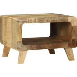 Voici la Table Basse vidaXL, faite avec soin en bois de manguier massif, qui combine charme rustique et design pratique. Sa f ...