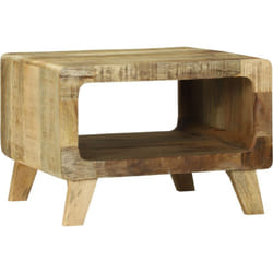 Vidaxl - Table Basse 50x50x35 cm en Bois de Manguier Massif
