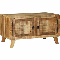 Cette table basse rustique est à la fois pratique et stylée, ajoutant une belle touche naturelle à votre salon. Sa finition m ...