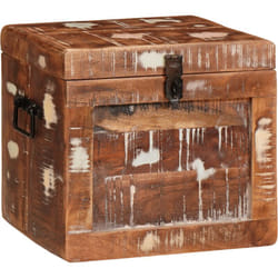 Boîte de Rangement Multicolore bois de récupération massif vidaXL
