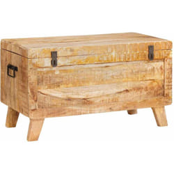 Boîte de Rangement 70 x 35 x 40 cm bois de manguier massif Vidaxl