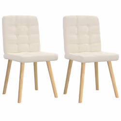 vidaXL Chaises à manger lot de 2 Lin