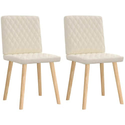 Chaises à manger lot de 2 Lin vidaXL