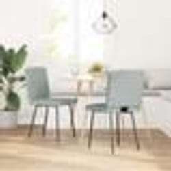vidaXL Chaises à manger lot de 2 Gris clair Velours