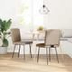 vidaXL Chaises à manger lot de 2 cappuccino similicuir