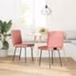vidaXL Chaises à manger lot de 2 rose similicuir
