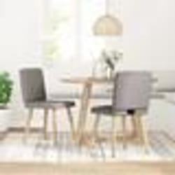 vidaXL Chaises à manger lot de 2 taupe tissu