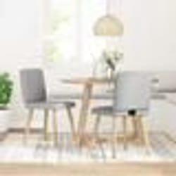 vidaXL Chaises à manger lot de 2 gris nuage tissu