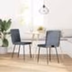 vidaXL Chaises à manger lot de 2 Gris foncé Velours