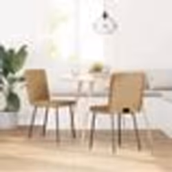 vidaXL Chaises à manger lot de 2 Marron Velours