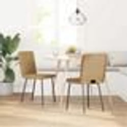 vidaXL Chaises à manger lot de 2 Marron Velours