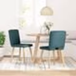 vidaXL Chaises à manger lot de 2 vert foncé tissu