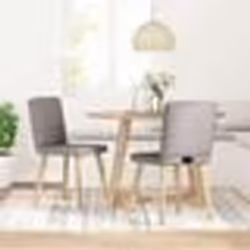 vidaXL Chaises à manger lot de 2 taupe tissu