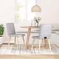 vidaXL Chaises à manger lot de 2 gris nuage tissu