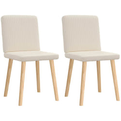Vidaxl - Chaises à manger lot de 2 Lin