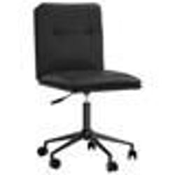 vidaXL Chaise de salle à manger Noir Similicuir