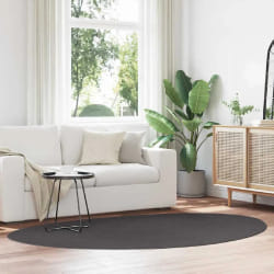 HUARTE - Tapis mousse courte - Anthracite
