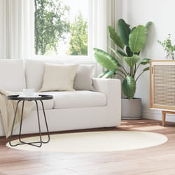 vidaXL Tapis Crème 100 x 200 cm Polyester