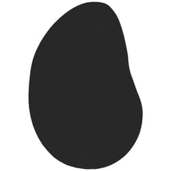 vidaXL Tapis Noir 100 x 200 cm Laine