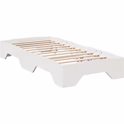 Ce cadre de lit empilable en bois offre une solution pratique et peu encombrante pour n'importe quelle maison. Cadre stable e ...
