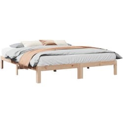 Cadre De Lit Sans Matelas 160x200 Cm Bois Massif De Pin Vidaxl