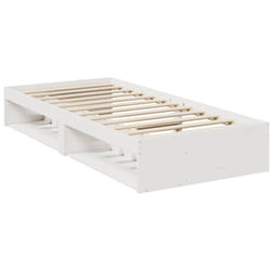 Vidaxl - Lit De Jour Sans Matelas Blanc 100x200 Cm Bois De Pin Massif