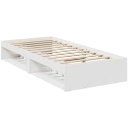 Lit De Jour Sans Matelas Blanc 90x190 Cm Bois De Pin Massif Vidaxl