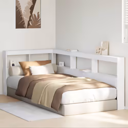VidaXL 859290 tête de lit et pied de lit Blanc