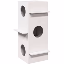 Cette maison pour chat en bois est conçue pour offrir à votre chat un espace privé pour dormir et jouer. Cadre stable et dura ...