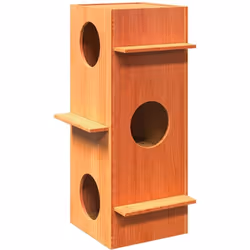 Cette maison pour chat en bois est conçue pour offrir à votre chat un espace privé pour dormir et jouer. Cadre stable et dura ...