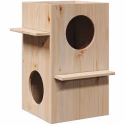 Cette maison pour chat en bois est conçue pour offrir à votre chat un espace privé pour dormir et jouer. Cadre stable et dura ...