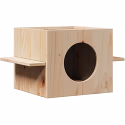 Cette maison pour chat en bois est conçue pour offrir à votre chat un espace privé pour dormir et jouer. Cadre stable et dura ...