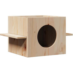 Vidaxl - Maison pour chat 51x35x30 cm bois de pin massif