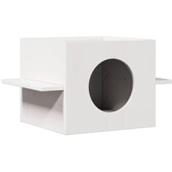 Vidaxl - Maison pour chat blanc 51x35x30 cm bois de pin massif