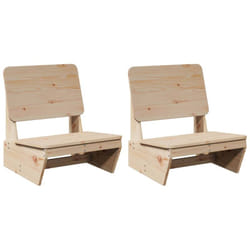 Vidaxl - Chaises de jardin lot de 2 60x64x70,5 cm bois massif de pin