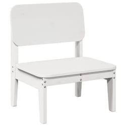 VidaXL 859318 chaise d'extérieur Terrace Bois de pin Blanc