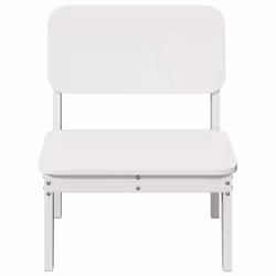 VidaXL 859318 chaise d'extérieur Terrace Bois de pin Blanc