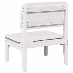 VidaXL 859318 chaise d'extérieur Terrace Bois de pin Blanc - Vue supplémentaire 5